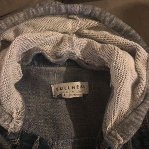 Denim hooded jacket